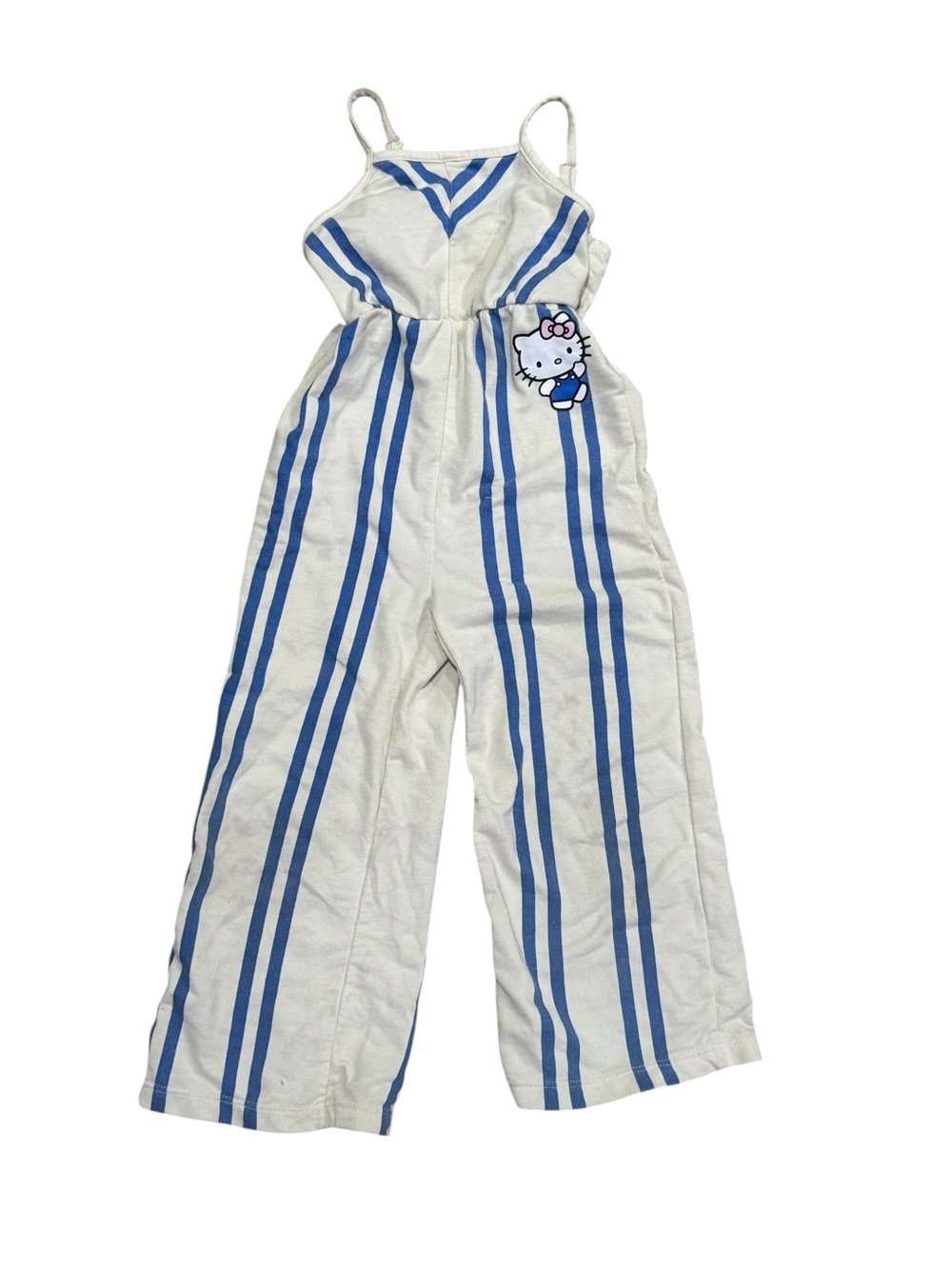 Grayson Mini x Hello Kitty Toddler Girls Long Leg Striped Romper 4T